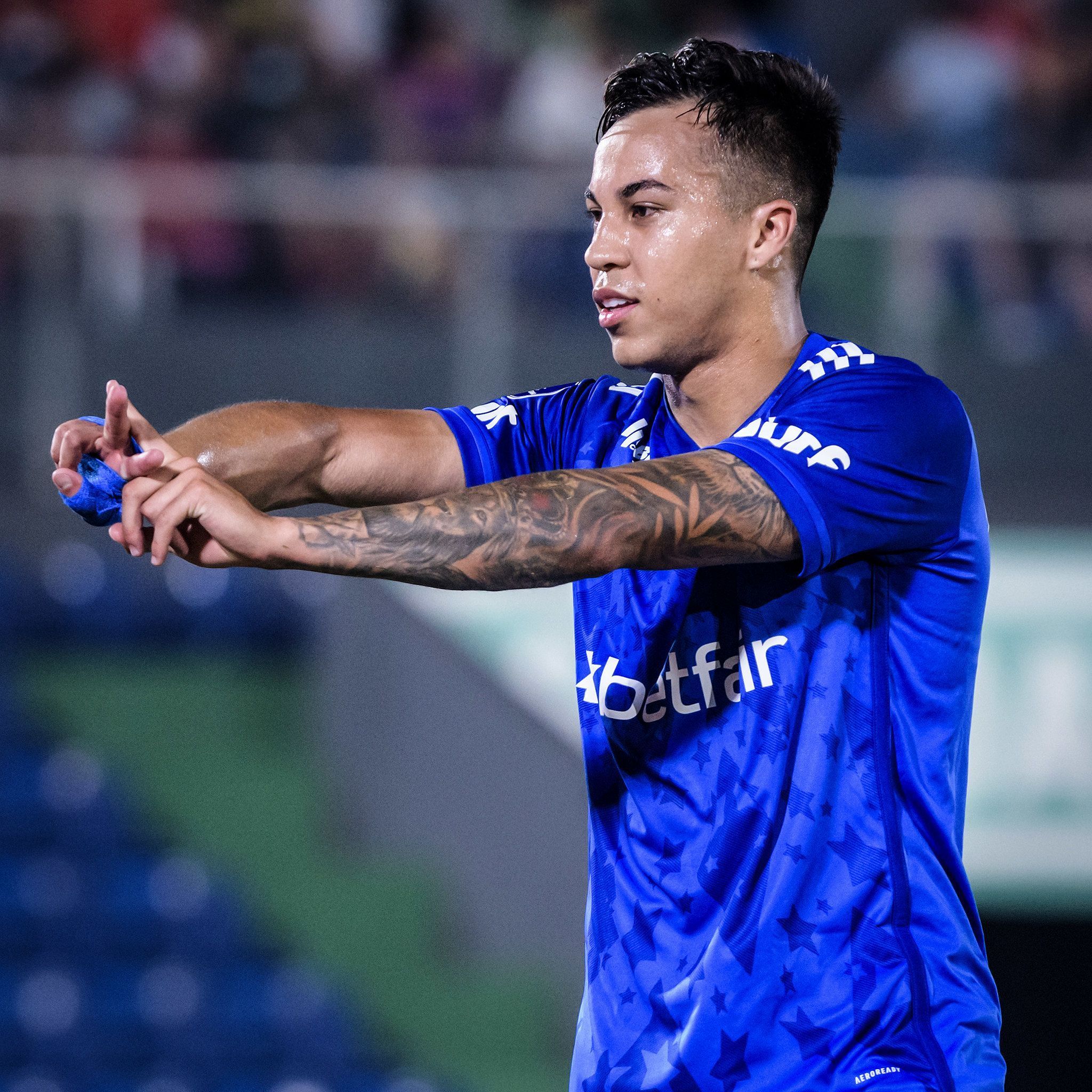 Kaio Jorge revela por que homenageou músico de BH em gol do Cruzeiro