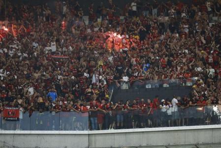 Torcida do Flamengo na Arena MRV