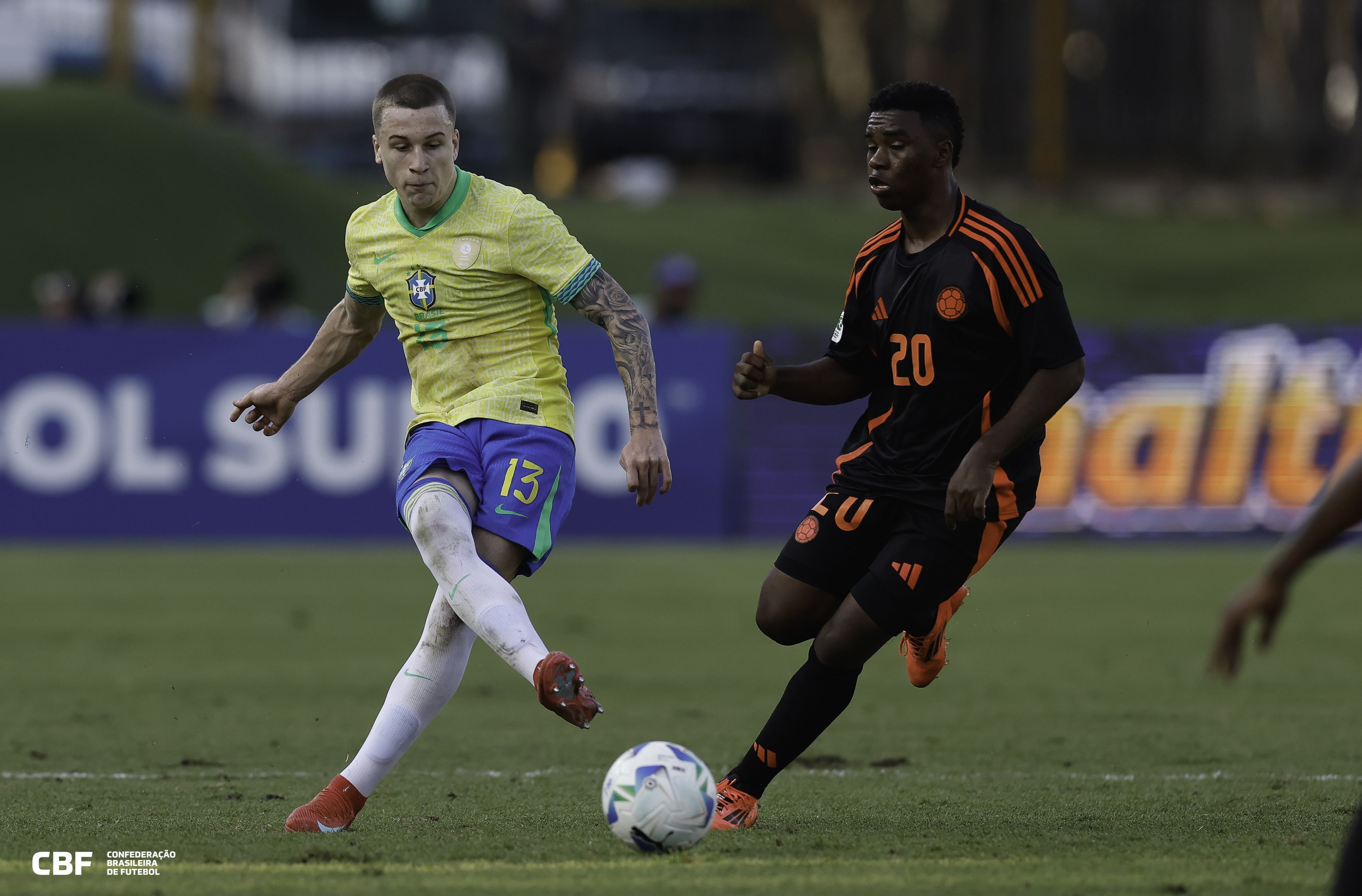 Brasil perde para a Colômbia e avança em 3º à fase final do Sul-Americano Sub-20
