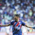 Erick Pulga marca duas vezes, e Bahia atropela o América-RN pela Copa do Nordeste