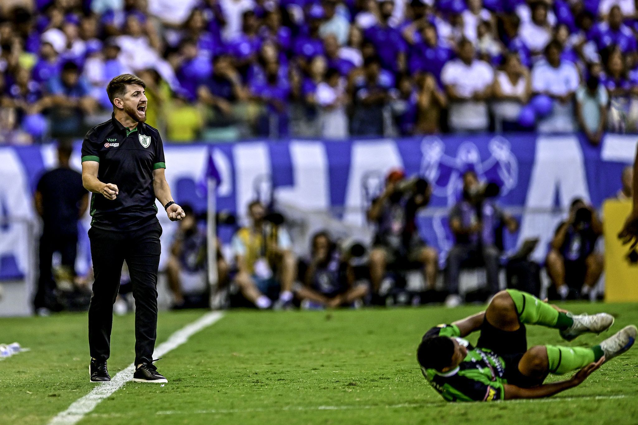 Técnico do América valoriza empate, cita investimento do Cruzeiro e exalta torcida