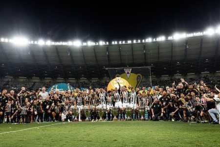Festa do hexacampeonato mineiro do Atlético, conquistado no Mineirão