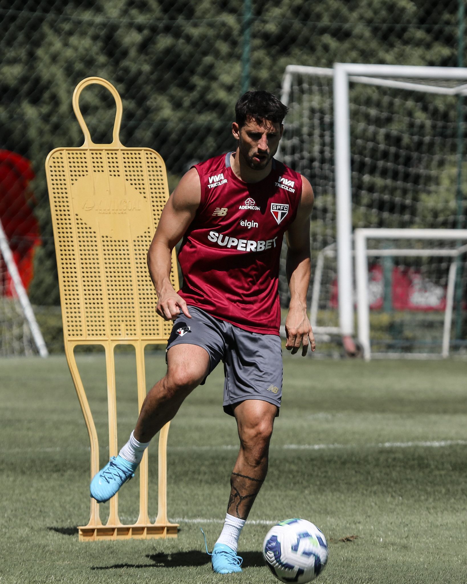 Calleri retorna aos treinos no São Paulo após trabalho físico