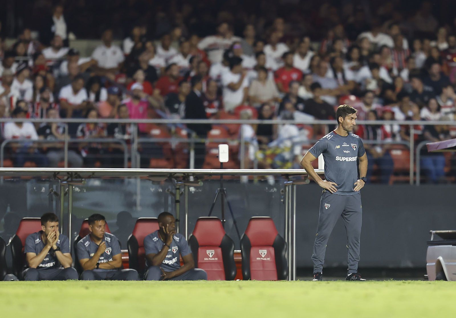 Auxiliar do São Paulo cita desfalques após empate com Cruzeiro: 'É uma realidade'