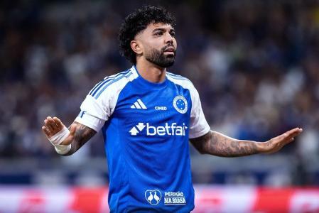 Gabriel Barbosa em jogo do Cruzeiro