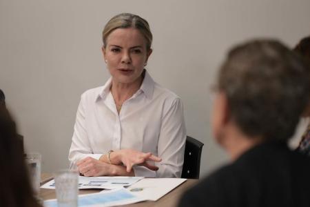 Ministra das Relações Institucionais, Gleisi Hoffmann