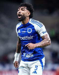 Gabigol, do Cruzeiro, em partida no Mineirão