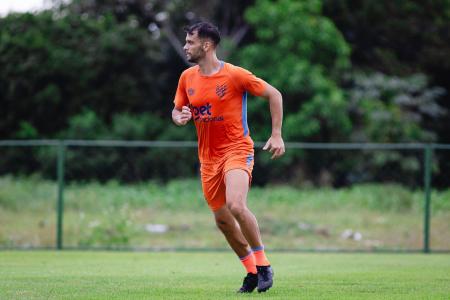 Rafael Thyere, zagueiro do Sport e um dos líderes do elenco