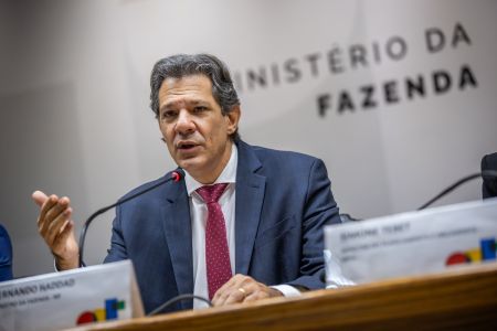 O ministro da Fazenda, Fernando Haddad