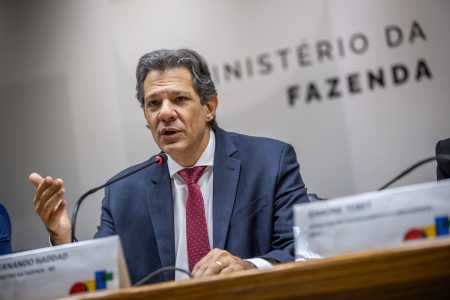 O ministro da Fazenda, Fernando Haddad