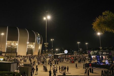 Esplanada da Arena MRV, estádio do Atlético, em Belo Horizonte