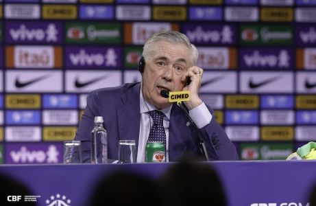 Carlo Ancelotti, treinador da Seleção Brasileira, em entrevista coletiva