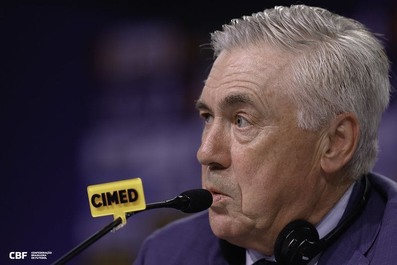 Carlo Ancelotti ‘abre portas’ para seu filho na Seleção Brasileira