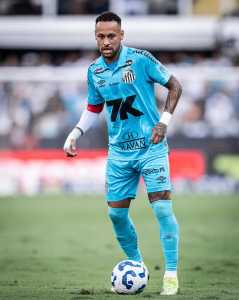 Neymar em sua última partida disputada pelo Santos, contra o Botafogo