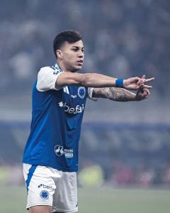Kaio Jorge comemorando gol pelo Cruzeiro