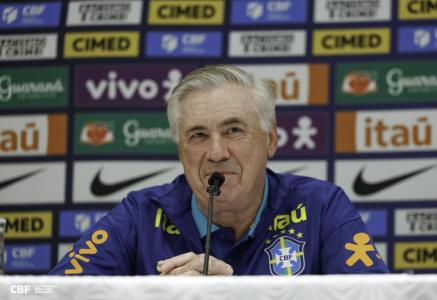 Carlo Ancelotti, treinador da Seleção Brasileira