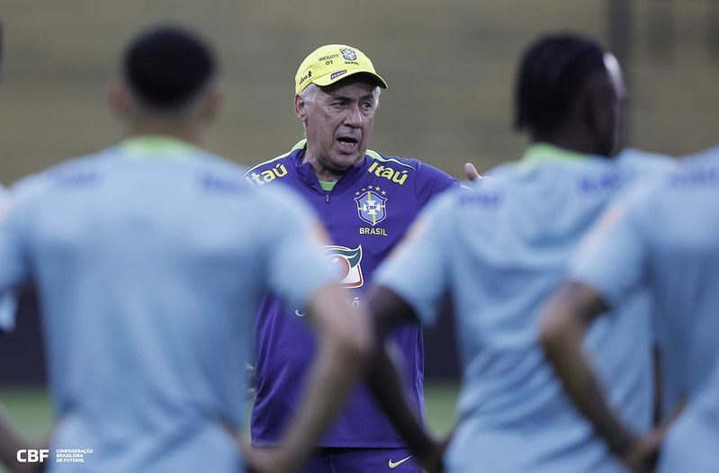 Escalação do Brasil: Carlo Ancelotti define time para estreia contra o Equador