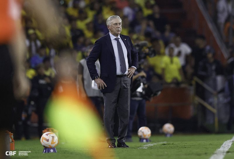 Carlo Ancelotti avalia pontos positivos e negativos da estreia pelo Brasil
