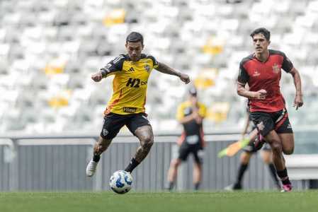 Dudu deu assistência para Igor Gomes em jogo-treino do Atlético