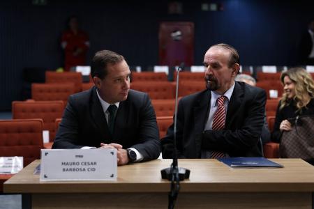 Tenente-coronel Mauro Cid presta depoimento no Supremo Tribunal Federal (STF)