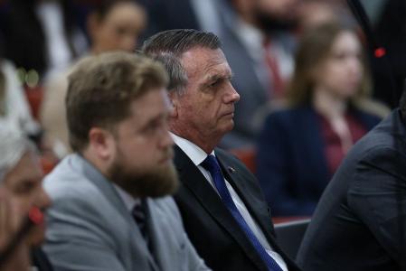 Bolsonaro em depoimento no STF nesta segunda-feira (9)
