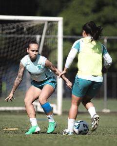 Elenco do Cruzeiro durante treino