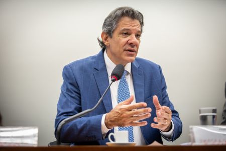 Ministro Fernando Haddad durante audiência na Câmara dos Deputados