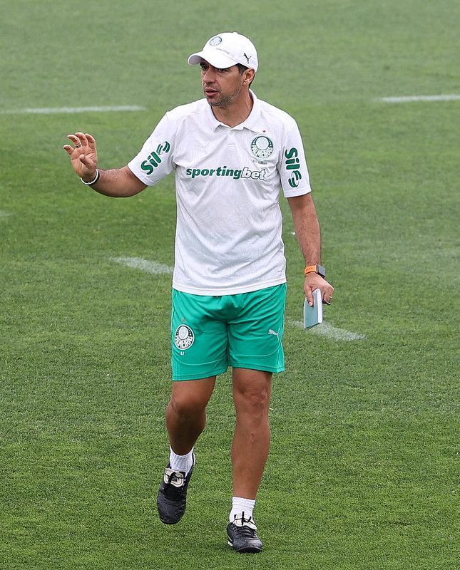Abel 'inspeciona' gramado antes de estreia do Palmeiras no Mundial de Clubes