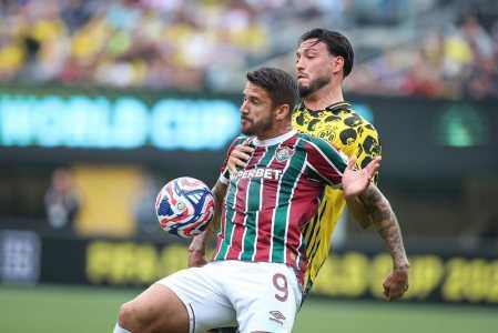 Everaldo teve grande chance para dar a vitória ao Fluminense, mas desperdiçou