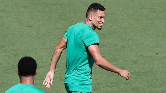 Paulinho durante treino do Palmeiras para jogo do Mundial de Clubes da Fifa