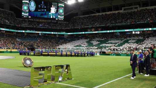 Partida entre Palmeiras e Inter Miami, no Hard Rock Stadium