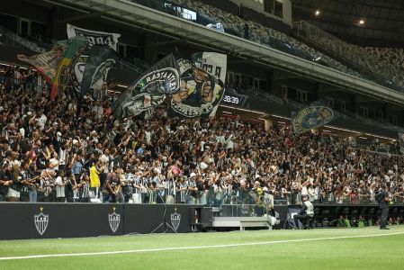 Torcida do Atlético durante jogo das Vingadoras em 2025