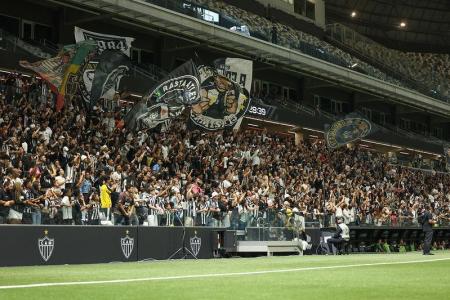 Torcida do Atlético durante jogo das Vingadoras em 2025