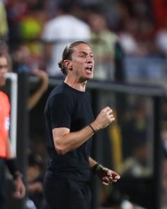 Filipe Luís durante a partida entre Flamengo e LAFC, no Mundial de Clubes, nesta terça (24)