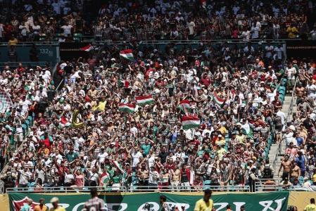 Torcida do Fluminense compareceu para acompanhar a classificação no Mundial