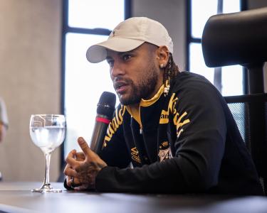 Neymar, do Santos, em entrevista