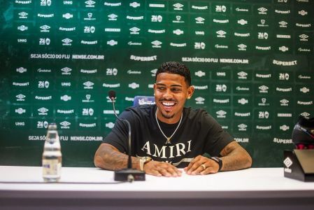John Kennedy esteve no Maracanã para acompanhar a partida entre Fluminense e Cruzeiro