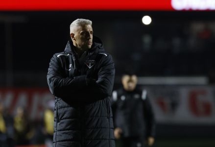 Hernán Crespo, do São Paulo, no jogo contra o Athletico-PR