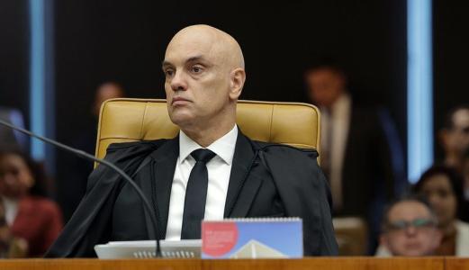 Ministro Alexandre de Moraes, do STF, durante a reabertura dos trabalhos do judiciário na sexta-feira (1)