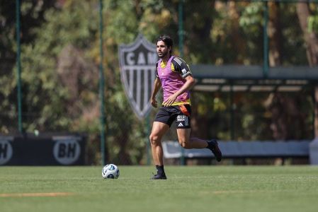 Igor Rabello, do Atlético, durante treinamento na Cidade do Galo
