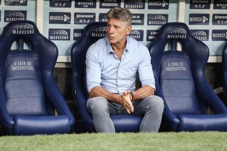 O técnico Renato Gaúcho, no Maracanã, durante a partida entre Fluminense e Fortaleza