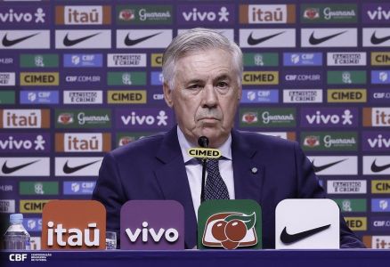 Carlo Ancelotti durante convocação da Seleção Brasileira, nesta segunda-feira (25)