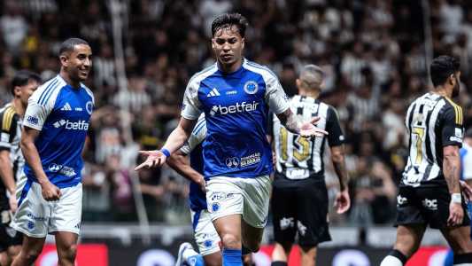 Kaio Jorge em vitória do Cruzeiro sobre o Atlético na Arena MRV