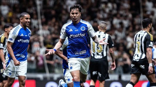Kaio Jorge em vitória do Cruzeiro sobre o Atlético na Arena MRV