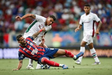 O Fluminense foi derrotado pelo Bahia na Fonte Nova pela Copa do Brasil