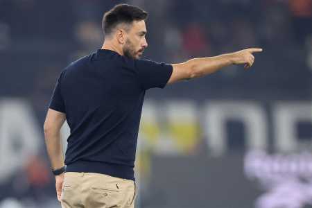 Davide Ancelotti, técnico do Botafogo, no Estádio Nilton Santos