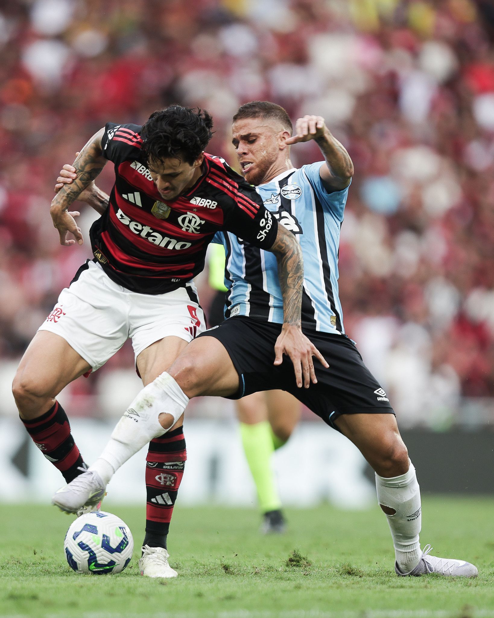 Com gol de goleiro, Grêmio busca empate com o Flamengo pelo Brasileirão