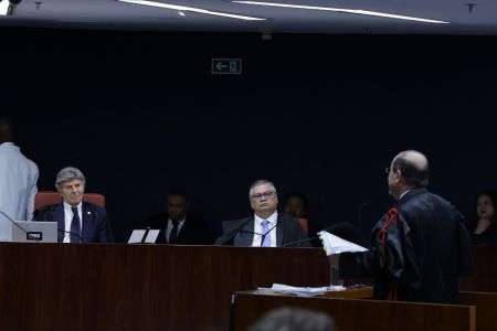 Advogado do ex-presidente Jair Bolsonaro, Celso Sanchez Vilardi, durante a apresentação de sua defesa no STF