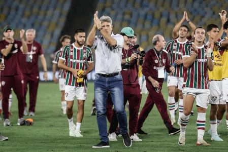 Renato Gaúcho celebra vitória do Fluminense sobre o Bahia