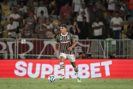 Thiago Silva durante jogo o Fluminense pela Copa do Brasil
